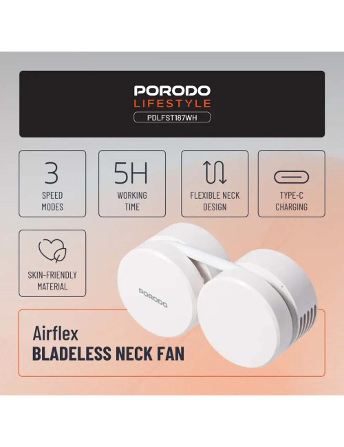 PDFKS187WH MINI FLEXIBLE NECK FAN 1600MAH