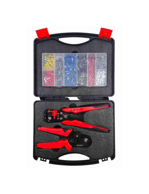 JUMLEE 3002 CRIPMPING TOOL WITH WIRE STRIPER AND 1200 WIRE TERMINAL