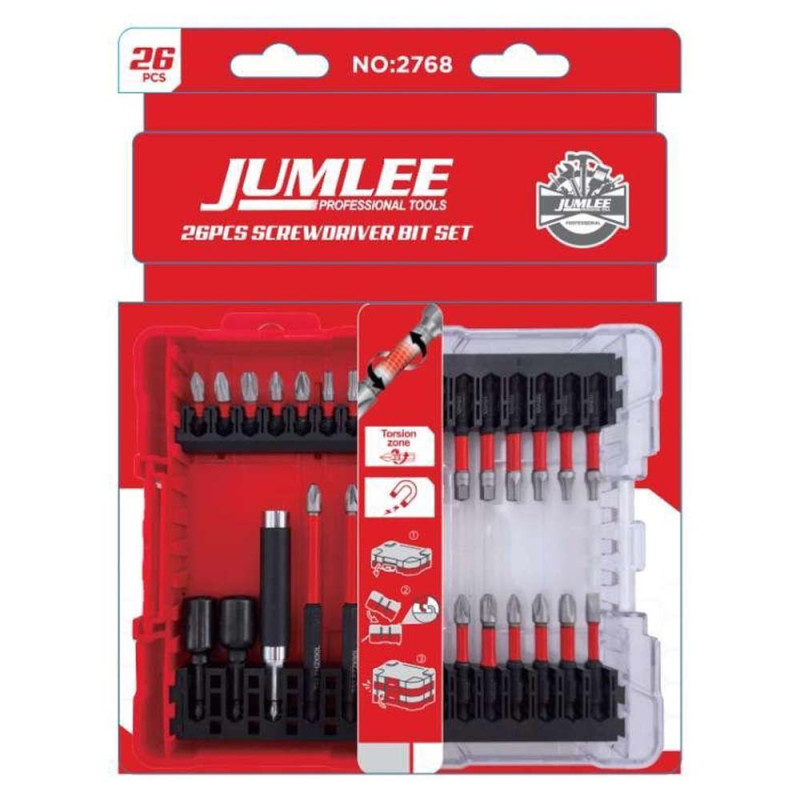 JUMLEE 2768 SCREWDRIVER BIT SET 26PCS/SET