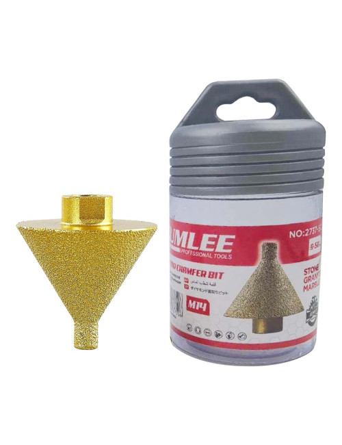 JUMLEE 2737-50 DIAMOND CHAMFER BIT FOR GRANITE 9-50MM