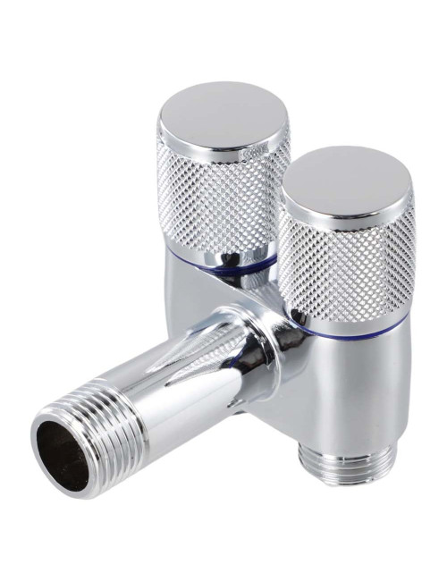 606114C CHROME DUAL VALVE