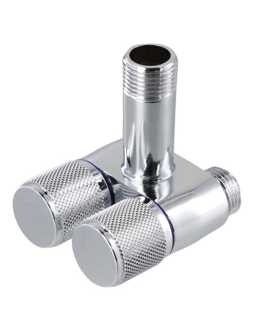 606114C CHROME DUAL VALVE
