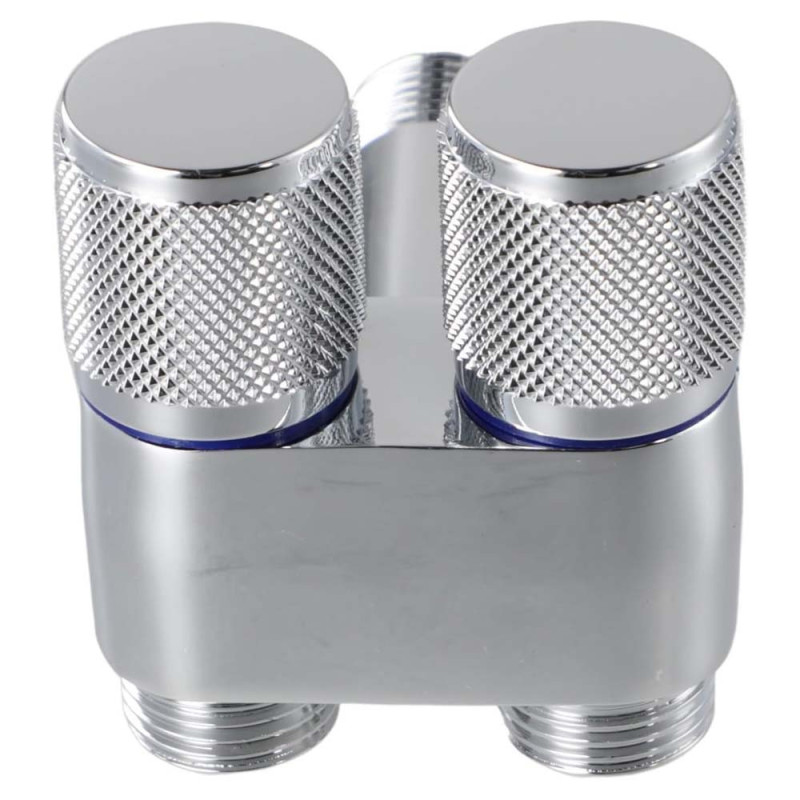 606114C CHROME DUAL VALVE