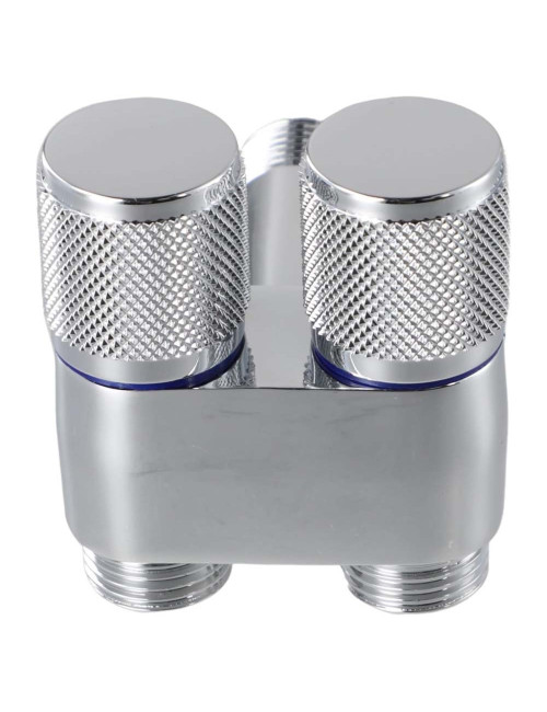 606114C CHROME DUAL VALVE