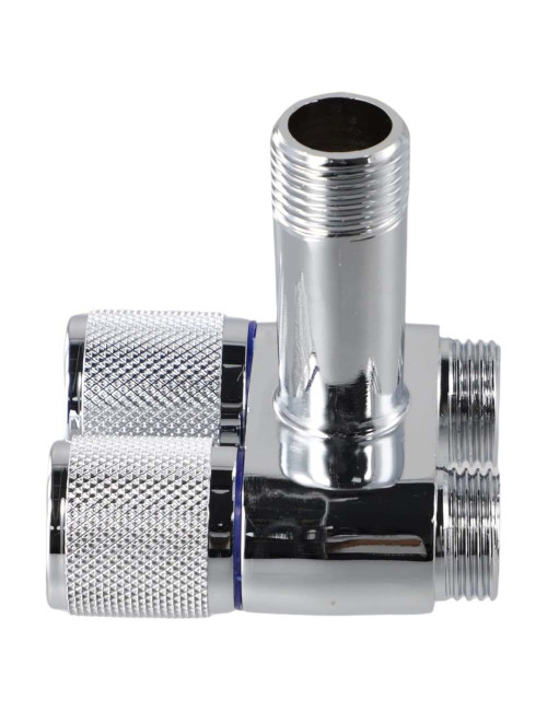 606114C CHROME DUAL VALVE