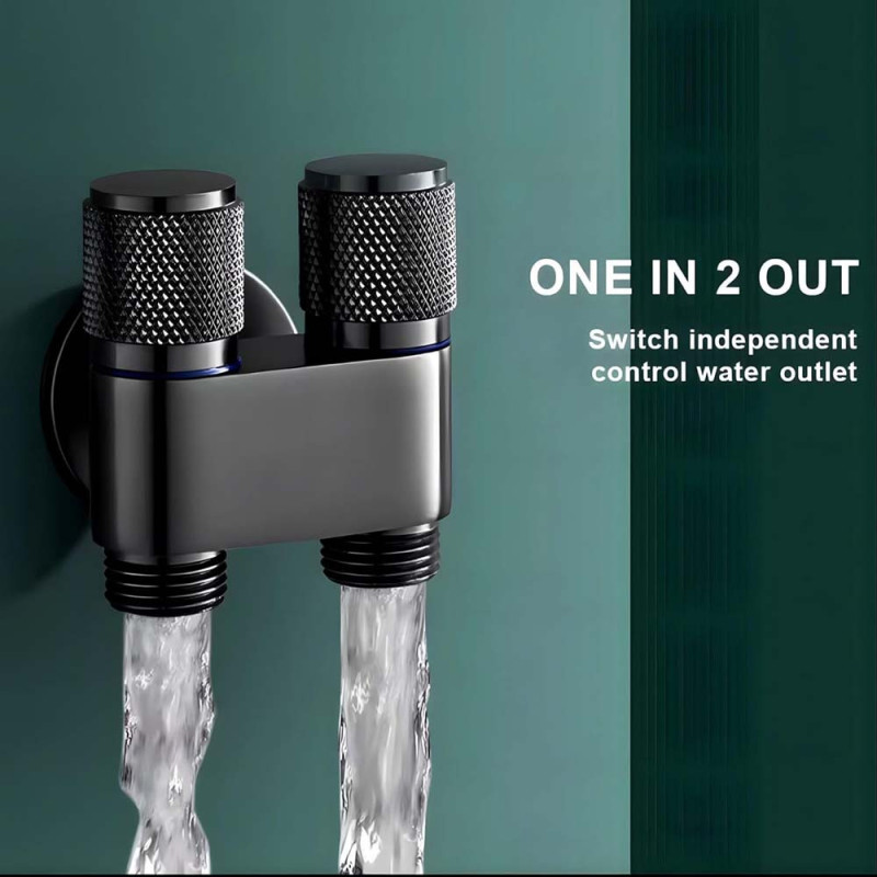 606114B BLACK DUAL VALVE
