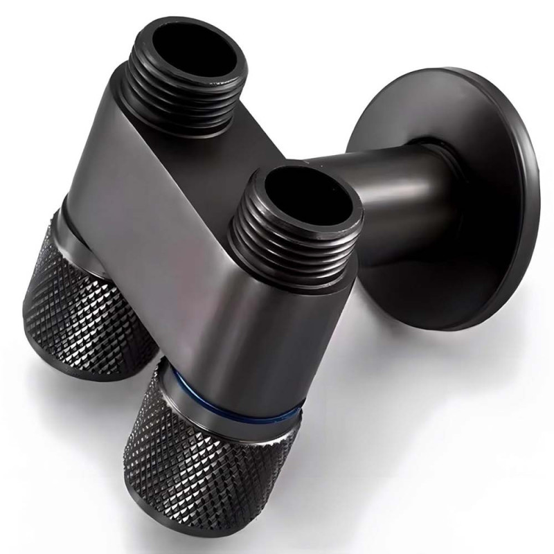 606114B BLACK DUAL VALVE
