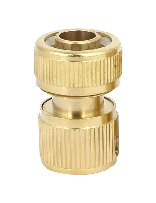 KB312 BRASS HOSE REPAIR CONNECTOR AUTO SHUT OFF 1/2"