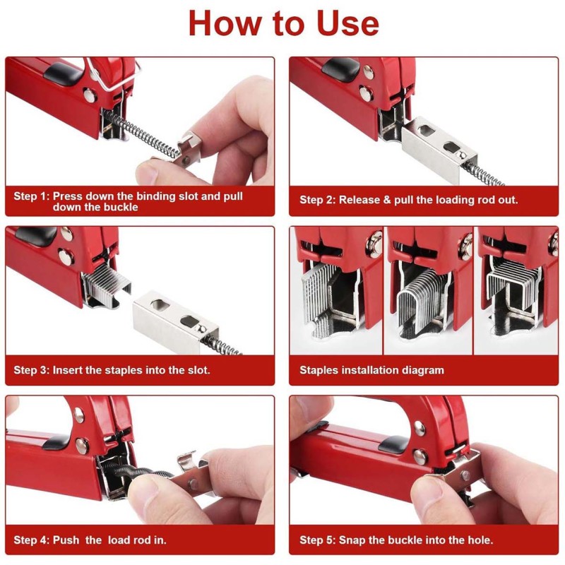 JUMLEE 1821 STAPLER GUN 4-14MM WITH 600 PINS