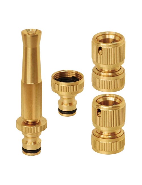 KB42E BRASS HOSE CONNECTOR 4 PCS NOZZLE SET