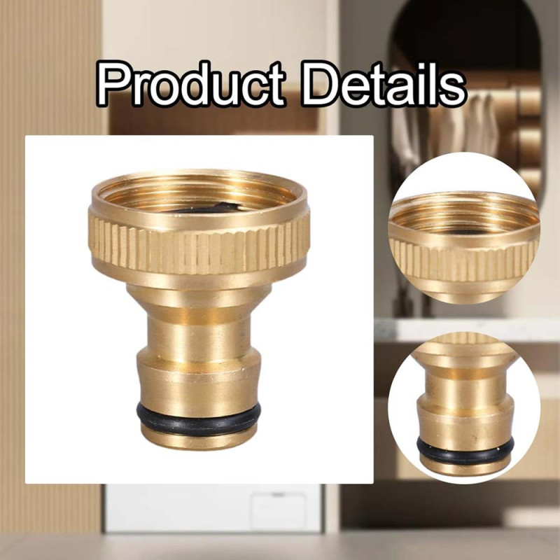 KB612 BRASS TAP ADAPTOR 1/2"
