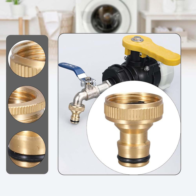 KB612 BRASS TAP ADAPTOR 1/2"