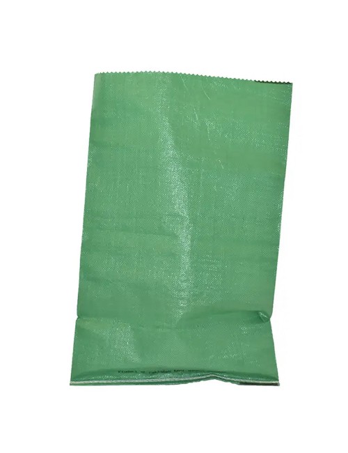 P.P WOVEN BAG WITH STRING 35x 65CM GREEN