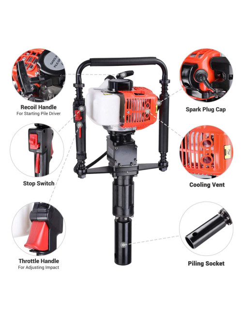 HY-GHM 450 GASOLINE JACK HAMMER 1.8 H.P