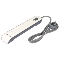 VOLT SCP-4WU-2M موزع كهرباء 4 فتحة × 2 متر بلاتينيوم