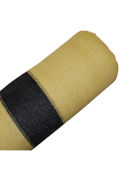 SHADE NET BEIGE AND BLACK 2 MTR X 40 YARD