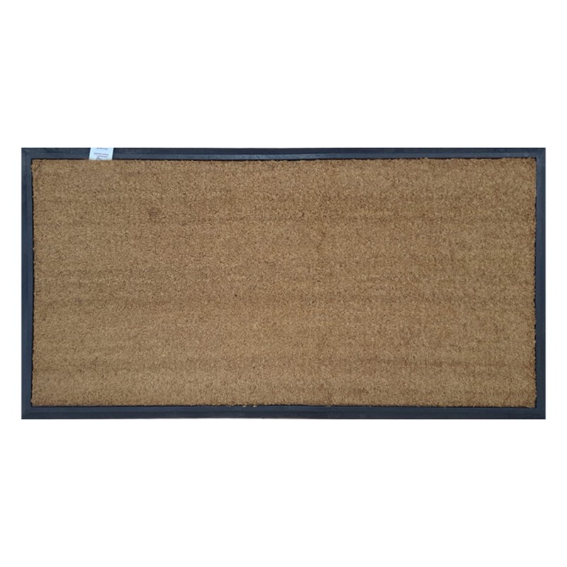 COIR BRUSH DOOR MAT RUBBER MOULDED 60 × 120 CM