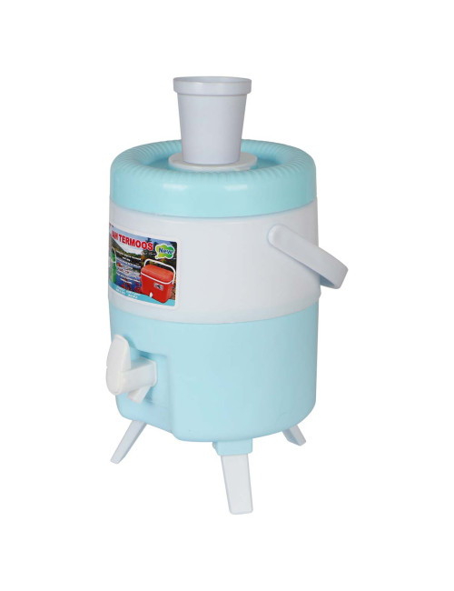 101019 PLASTIC WATER COOLER 5LTR WITH LEG AND GLASS