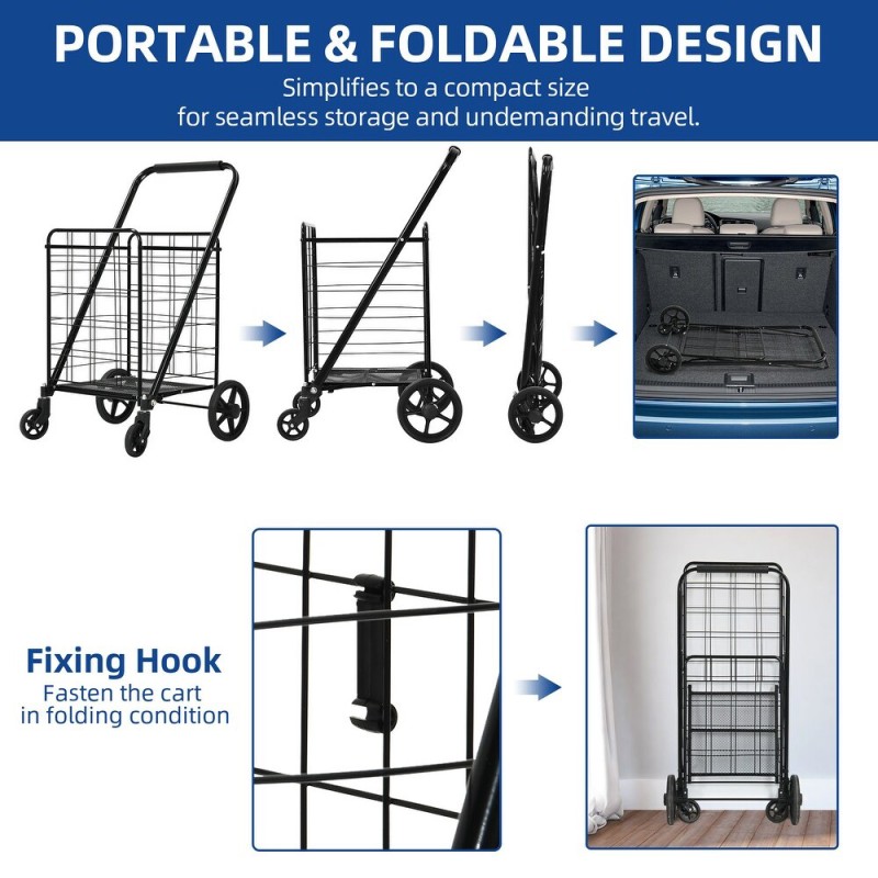 MESH FOLDED TROLLEY BIG
