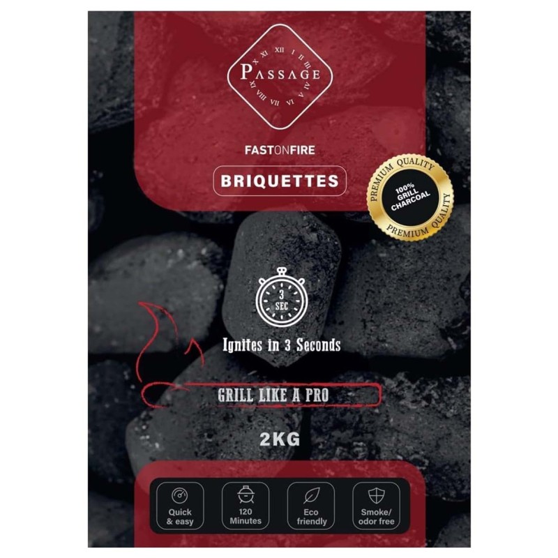 Passage Barbecue charcoal - 2 KG