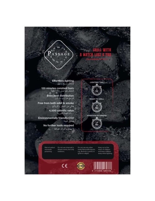 Passage Barbecue charcoal - 2 KG