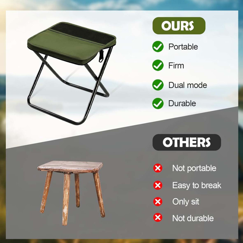 A SMALL MULTIFUNCTIONAL TRAVEL CHAIR