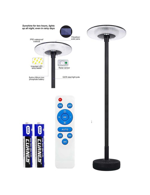SOL-UFO300W-W/Y SOLAR ROUND LIGHT ROUND