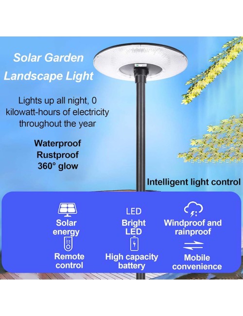 SOL-UFO300W-W/Y SOLAR ROUND LIGHT ROUND