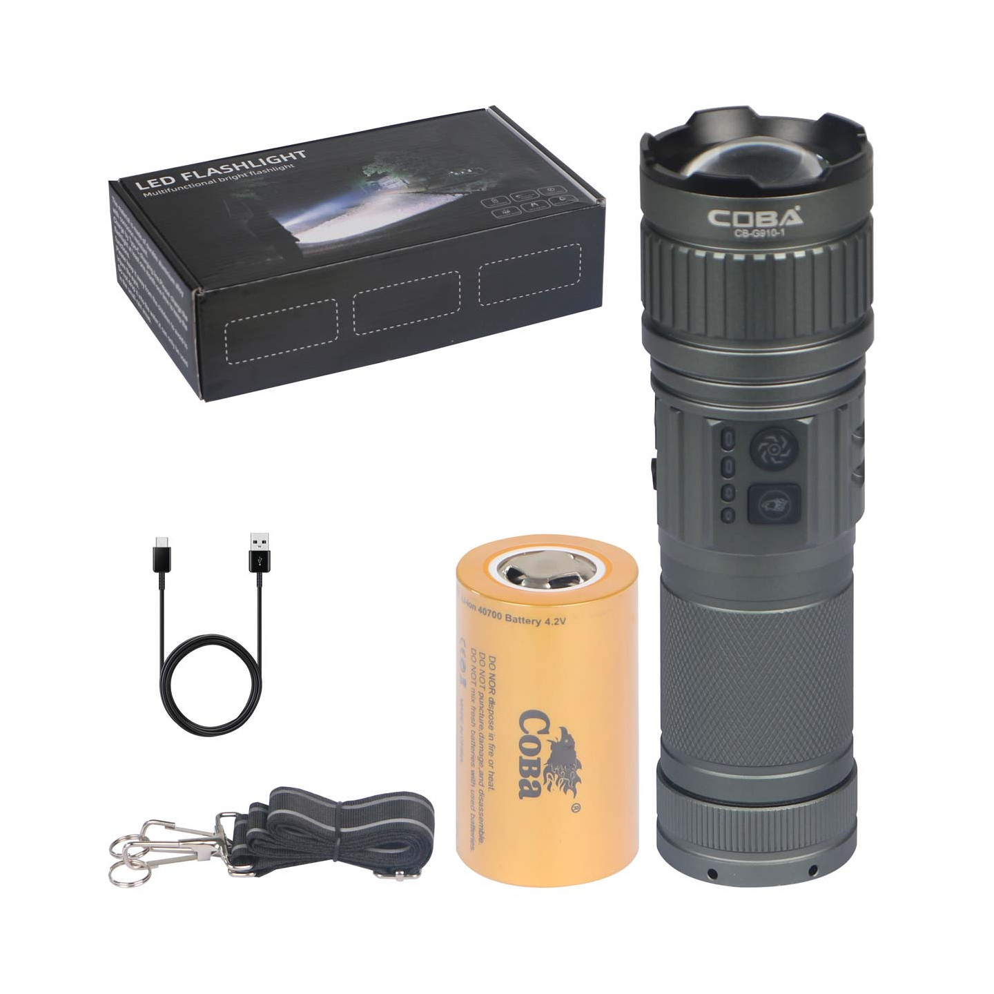 CB-G910-1 MULTIFUNTIONAL FLASH LIGHT