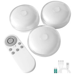 ACE LIGHT طقم لمبة 3 لمبة مع ريموت كنترول