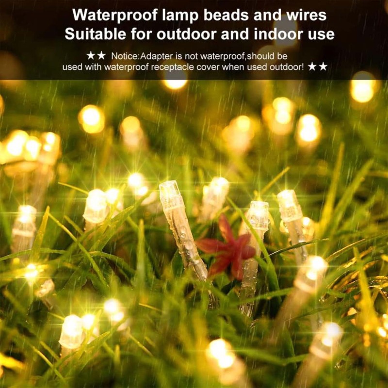 480LED روب لايت زينة اصفر 50 متر