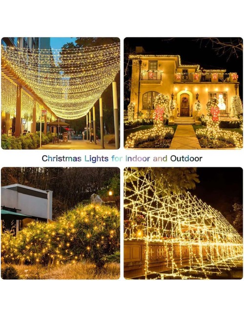 480LED روب لايت زينة اصفر 50 متر