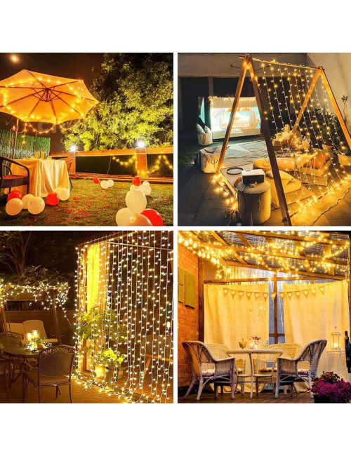 480LED DECORATIVE ROPE LIGHTS 50MTR YELLOW