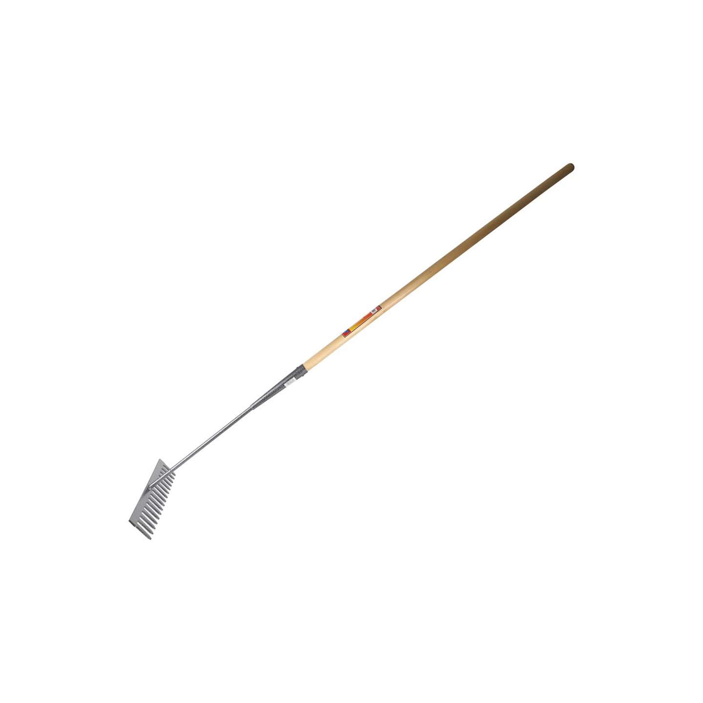 Mr Rakes MR11-16SL ASPHALT RAKE WITH LONG WOOD HANDLE TYPE A 16T