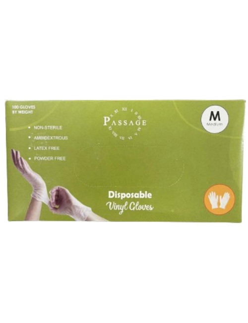 Passage Medium Vinyl Gloves (100 pcs) Powder Free