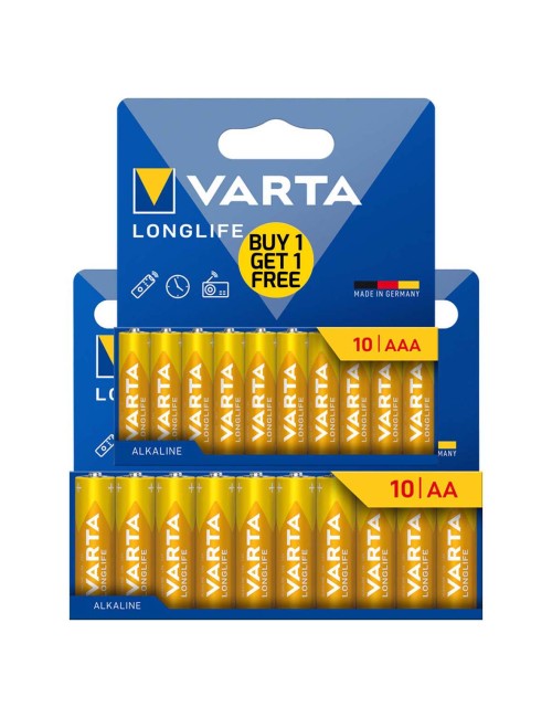 LONGLIFE AAA+AA 10PCS بطارية فارتا
