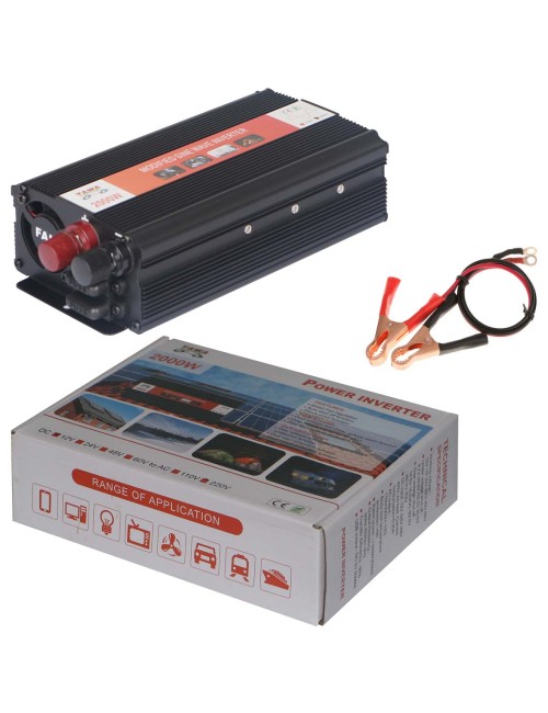 TAWA 2000W DC12V محول كهرباء