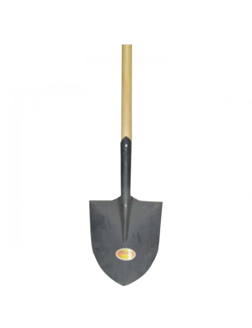 CSMJ10-2SL ROUND SHOVEL WITH 1ST GRADE HARD WOOD HANDLE KOREAN TYPE