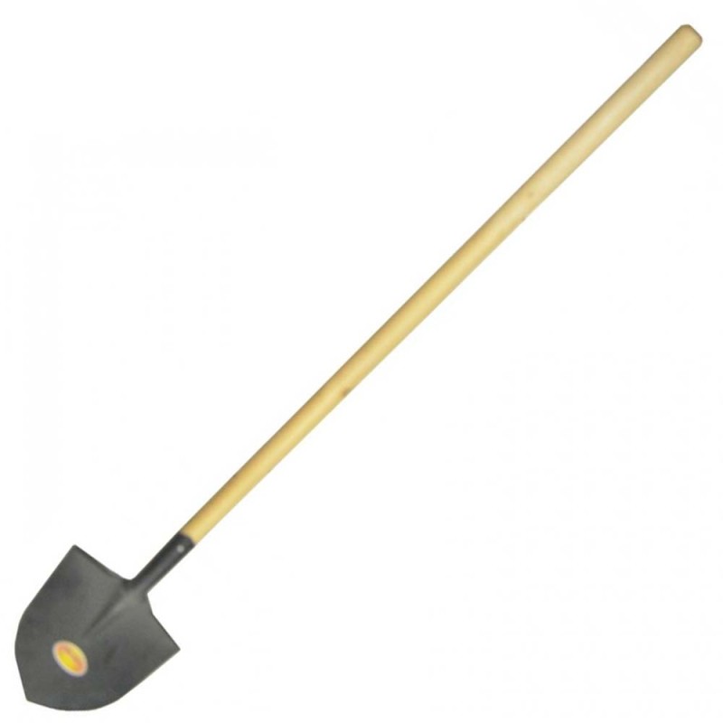 CSMJ10-2SL ROUND SHOVEL WITH 1ST GRADE HARD WOOD HANDLE KOREAN TYPE