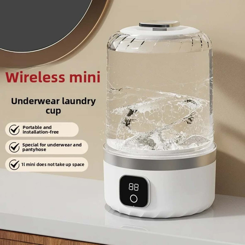 BJ-667 WIRELESS CHARGING MINI WASHING MACHINE