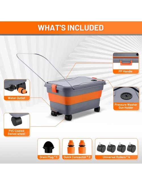GUANXIN PORTABLE CAR WASH WITH BASKET 21V