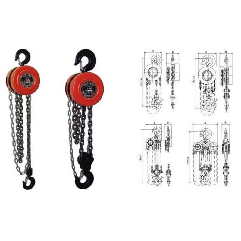 ونش سلسلة 2 طن 3 متر CHN - LI0108