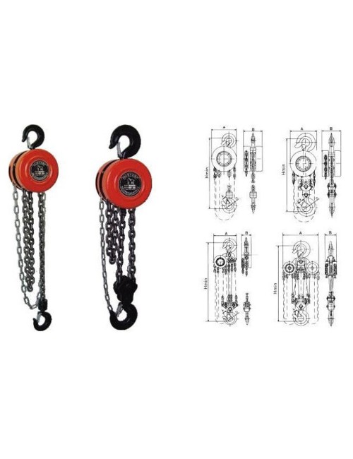 ونش سلسلة 2 طن 3 متر CHN - LI0108