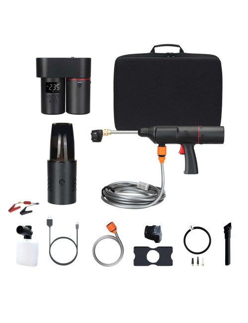 BY-CQB01 AUTO SMART KIT ( CAR WASHER+VACUUM+TIER INFLATOR PUMP+POWER BANK