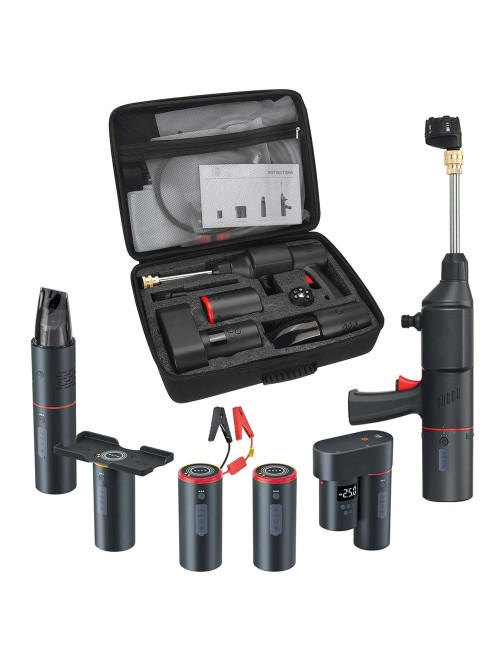 BY-CQB01 AUTO SMART KIT ( CAR WASHER+VACUUM+TIER INFLATOR PUMP+POWER BANK