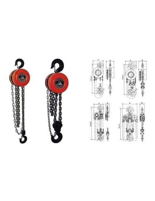 ونش سلسلة 1 طن 3 متر CHN - LI0104