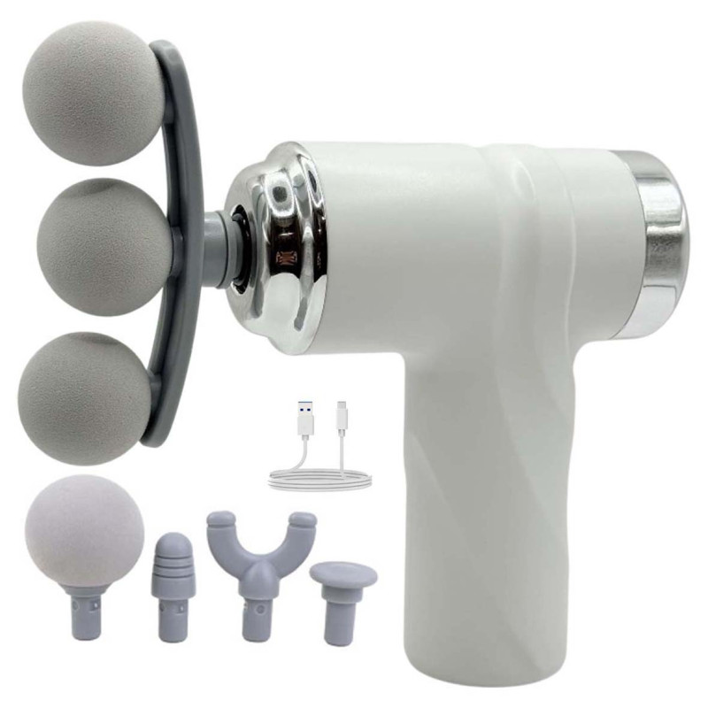 LM-8109 T 3HEAD MINI MASSAGER GUN