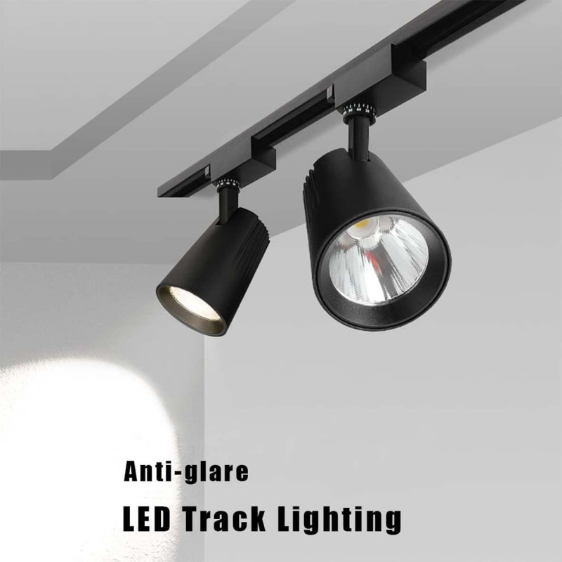 BLACK TRACK WHITE LED LIGHT BRIGHT 50W/6500K H TYPE