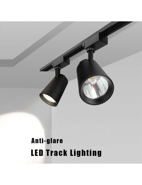 BLACK TRACK WHITE LED LIGHT BRIGHT 50W/6500K H TYPE
