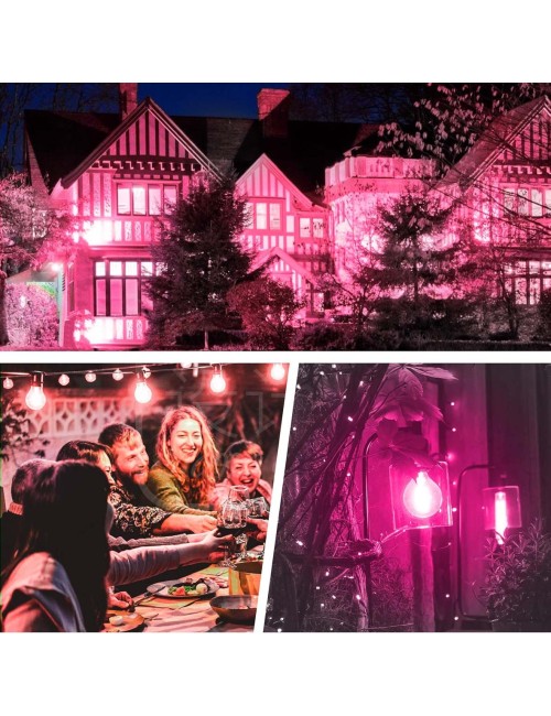 E27 ROUND LED BULB 9W PINK